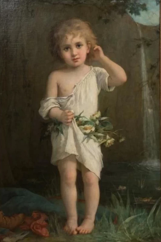 Bambino alla sorgente